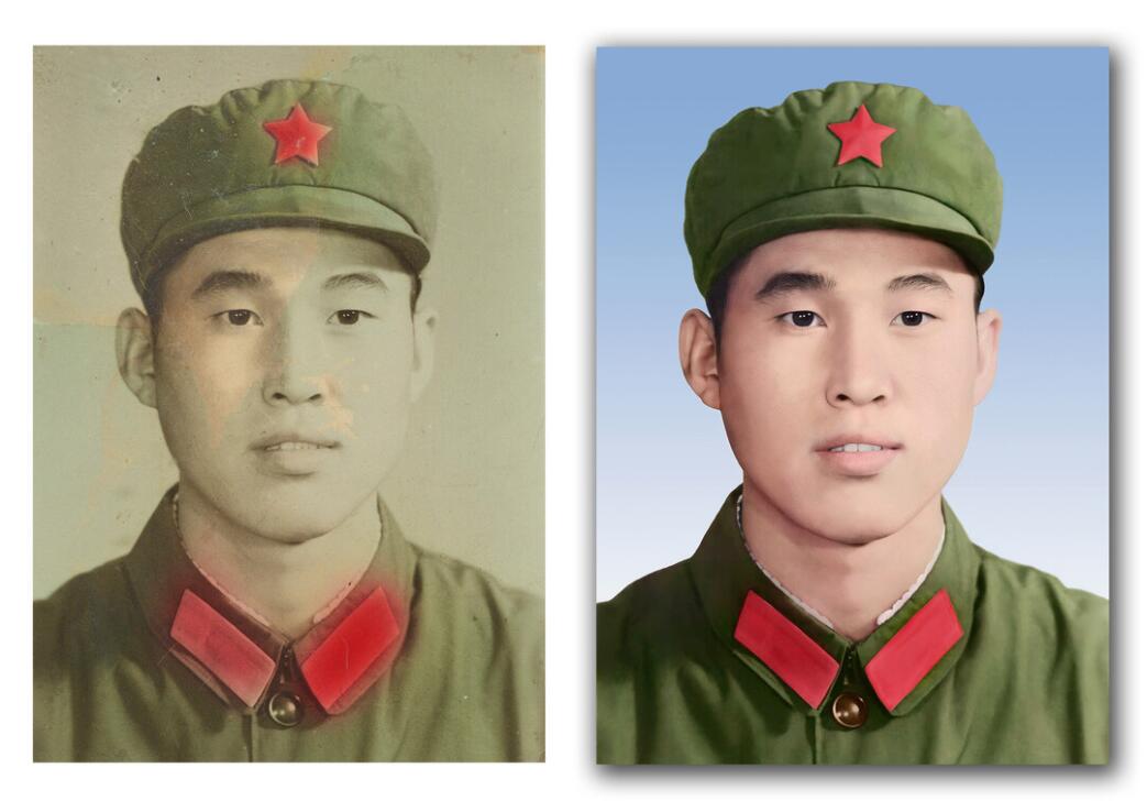 湛河专业老照片精修工作室破损照片修复